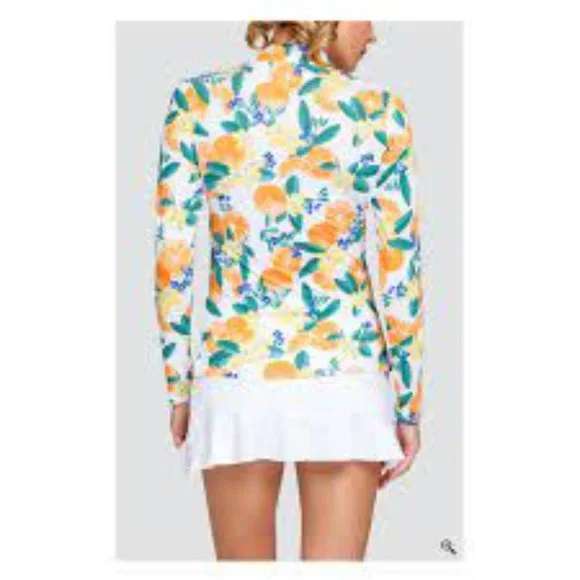 TAIL Women's Fun in the Sun Happy Long Sleeve 3/4 Zip - Orange Crush - XXL - Picture 4 of 13